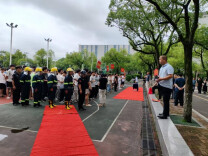 长沙民政职院开展红星公寓消防应急疏散演练