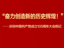 庆祝中国共产党成立105周年大会侧记