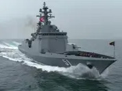 金正恩观摩“姜健”号驱逐舰战斗系统性能评估试验