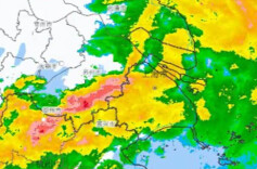 上海明起受台风“巴威”外围影响，多阵雨，风力增大