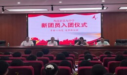衡南县九中举行新团员入团仪式