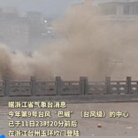 台风“巴威”先后在浙江玉环和乐清登陆