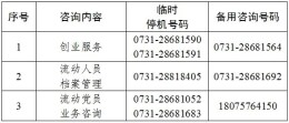 关于部分业务咨询电话临时停机的提示