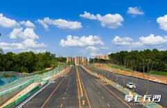 观音港路保通段预计8月中旬正式通车 奥体新城路网加速建设