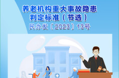 重大事故隐患判定标准 | 养老机构篇