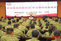 醴陵市军地着力加强民兵思想政治教育 “第一书记”走上民兵教育课讲台