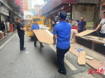 打通“生命通道”！珠晖区多部门联合整治中心市场群占道经营顽疾
