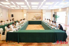 谢卫江与中国物流集团副总经理李向阳一行座谈