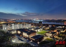 湖南大学科创港校区亮灯