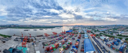 Bustling Scene of Changsha Port at Sunset