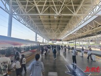 台风对铁路影响逐步减弱 衡阳东站有序恢复部分往返广深列车