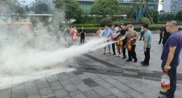 以练筑防！杏花园社区开展消防安全培训演练活动