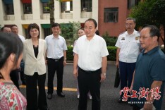 朱健调研住宅小区消防安全等级评定工作