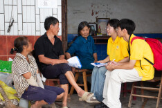 长理“向日葵”支教团开展入户走访宣讲活动
