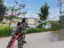 绥宁东山乡消防演练，筑牢侗乡平安