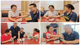 南华大学“悬壶解厄”三下乡实践团在企业厂区开展惠民健康服务