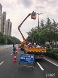 消除隐患提亮度，湘潭市城管执法局为城市照明上“双保险”