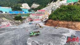 高温不停步 安全不松懈——辰溪抽水蓄能电站项目建设正酣