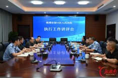 株洲渌口法院召开执行工作上半年讲评会议