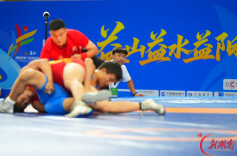 省十五运·视频∣连“摔”三金！东道主益阳旗开得胜