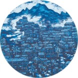 蜡刀绘就蓝白诗行