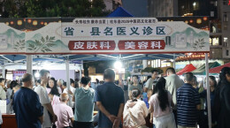 夜色纳岐黄 义诊暖民心，桂东中医药文化夜市热闹开市