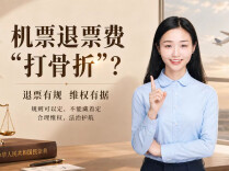 机票退票费“打骨折”？藏在小字里的“规则”，民法典不认！︱生活有说“法”·金燕之谈