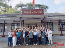 蒙古国友人参观韶山灌区 交流水利农业发展经验