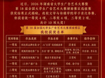 首战告捷！岳阳学院学子在省大学生广告艺术大赛中斩获10项大奖