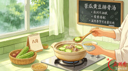 八月请喝苦瓜黄豆排骨汤