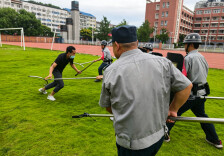 石门三中：以练筑防，全力守护校园平安