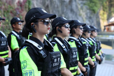 永定公安旅游快警中队正式亮相