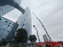 高层建筑跨区域灭火救援演练
