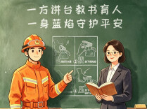 教师节｜一方讲台教书育人 一身蓝焰守护平安