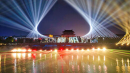 全新汉江灯光秀点亮襄阳夜色