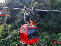 实战演练砺精兵！麓山景区开展索道高空应急救援演练