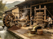 纪实丨山村油榨
