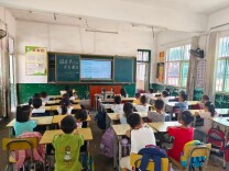 祁东县灵官镇中心小学：童心迎国庆 厚植爱国情