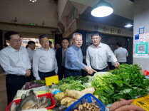 国庆假期第一天，沈晓明调研督导节日保供和城市运行安全情况