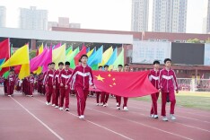 活力燃赛场——石门四中第十届秋季运动会开幕