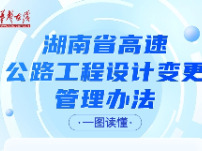 一图读懂《湖南省高速公路工程设计变更管理办法》