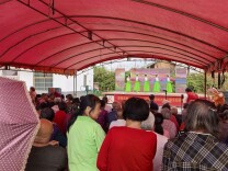 长阳铺镇“送戏下乡·欢度重阳”文化惠民活动走进银仙桥村