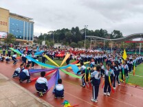 福娃强体魄 乐动向未来——衡阳市万福小学第五届“乐行”体育节开幕