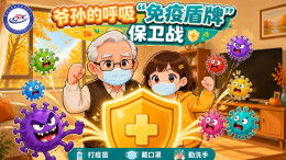 爷孙的呼吸“免疫盾牌”保卫战