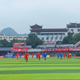 快讯丨湘西VS衡阳上半场战罢，湘西队0:1暂时落后
