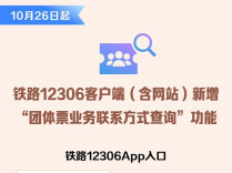 12306上线新功能 买团体票更方便