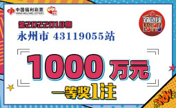 仅隔1期！永州彩民再中双色球一等奖1000万元！