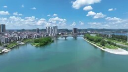 航拍麻阳富州：碧水秋澜与天明