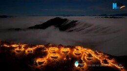 湖南资兴：回龙山云海光影交织美如仙境