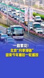 北京环路“月季项链”秋季再“爆花”